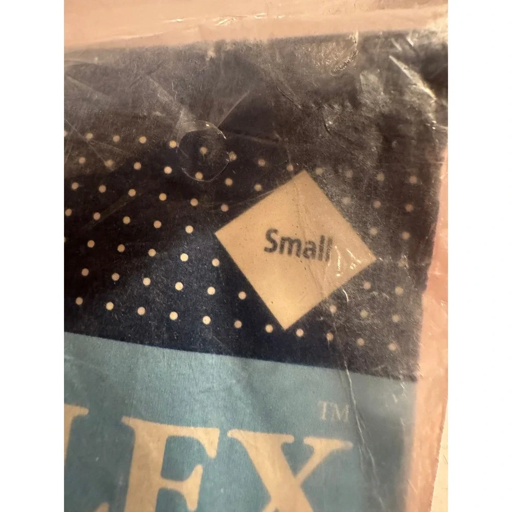 Vintage 1998‎ Nyplex Flock Lined Gloves Size Small New Old Stock Rare Blue color